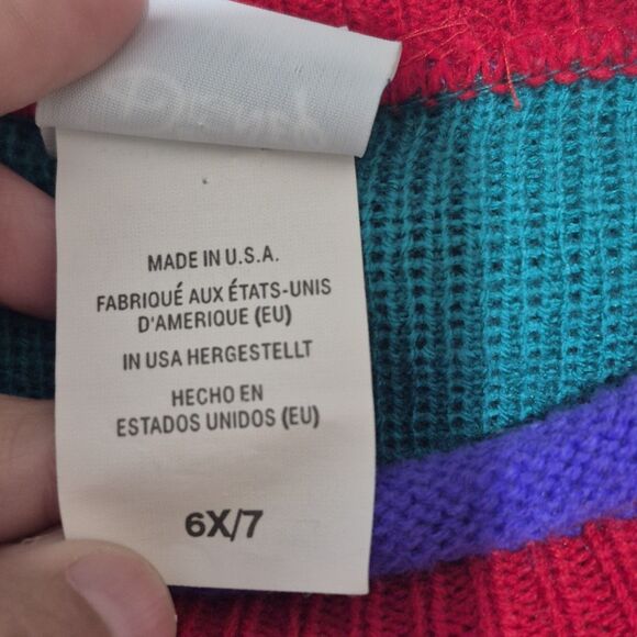 RARE Vtg Disney Store Kids Knit Sweater Lion King Nala 3D Colorful 90s Style - Picture 6 of 10